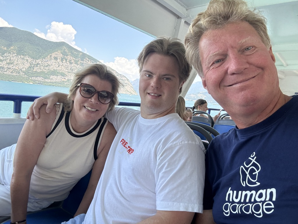 Hans Schokkenbroek with his wife Barbara and son Jasper